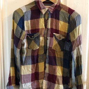 Plaid cotton button down.